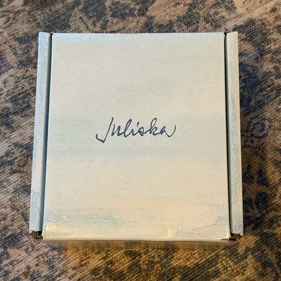 Juliska Blue & White Glass Vase - Picture 6 of 6